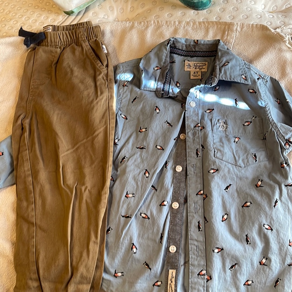 Pant and shirt set for boys